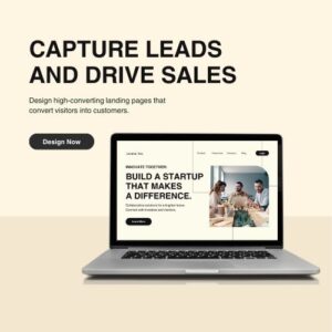 1 Page Website Creation – Static HTML – Ready-Made Template